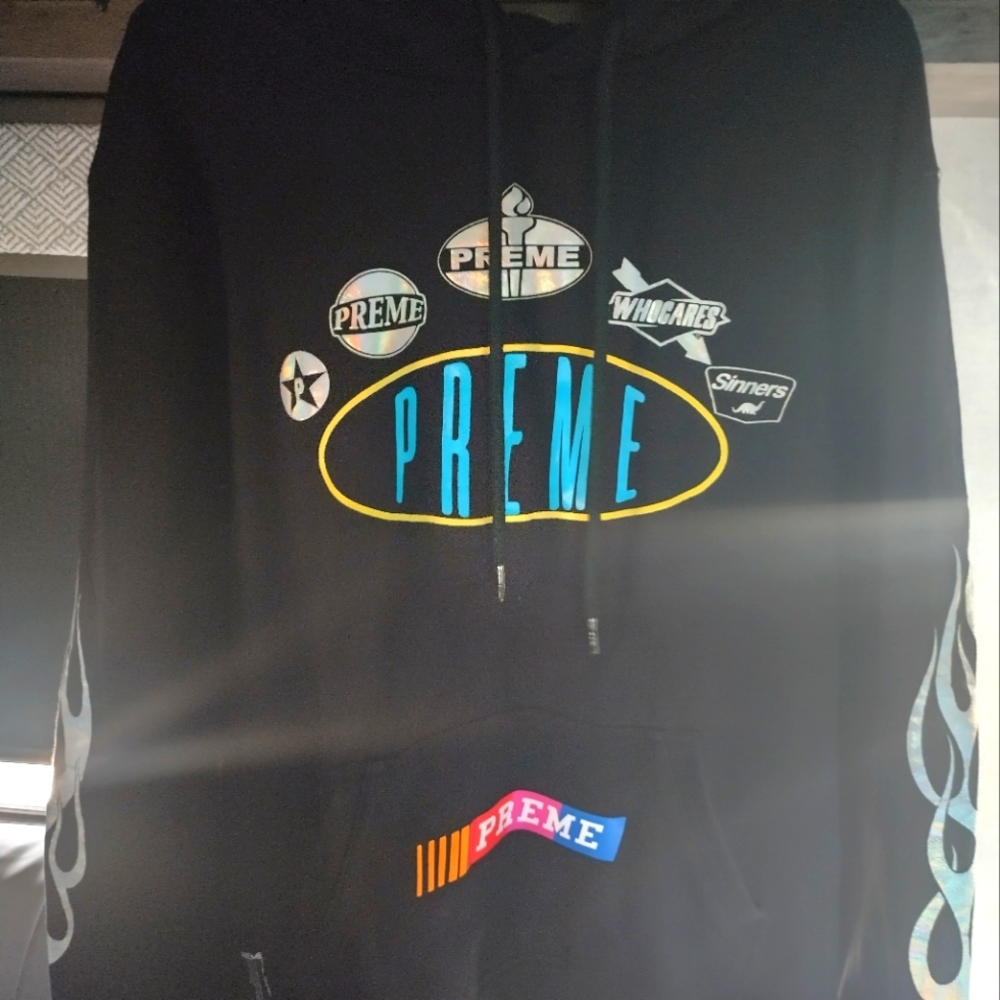 PREME Hoodie- Black Roadster Logos - NWOT